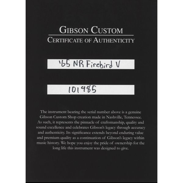 Gibson 1965 Firebird V Non-Reversed