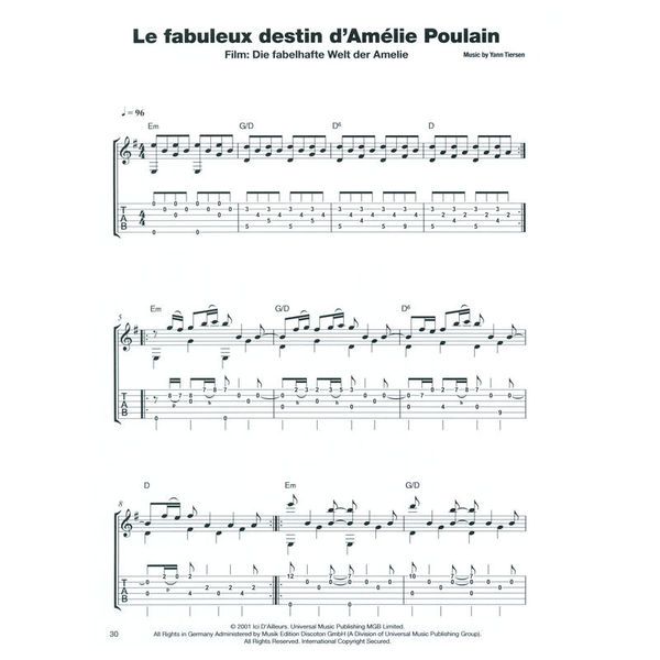 Bosworth 50 Filmhits for Gitarre