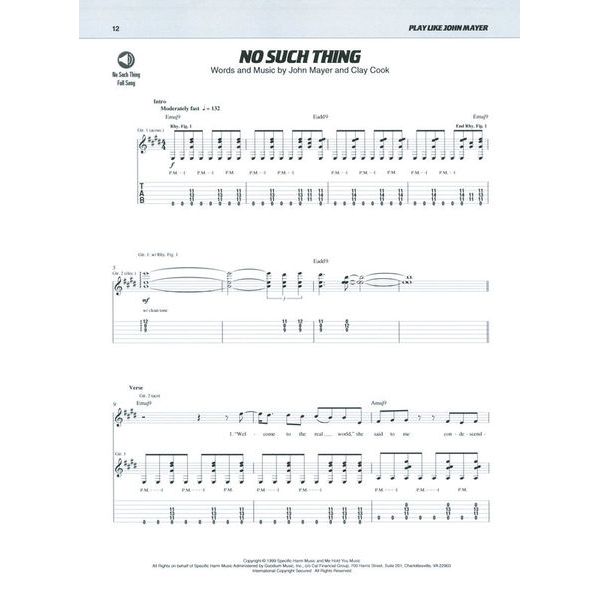 Hal Leonard Play Like John Mayer