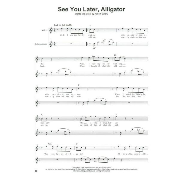 Hal Leonard Sax Play-Along Rock 'n' Roll