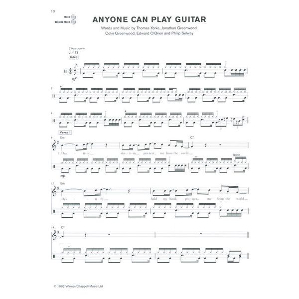 Faber Music Radiohead Drums Play-Along