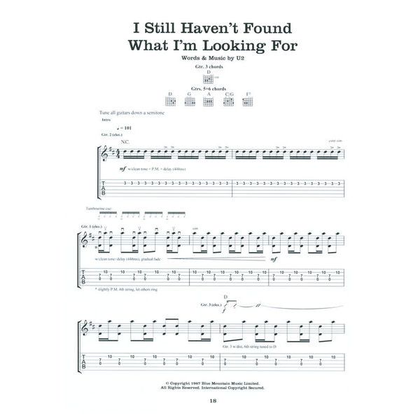 Wise Publications U2 18 Singles