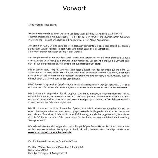 Music Factory Easy Charts Play-Along Special