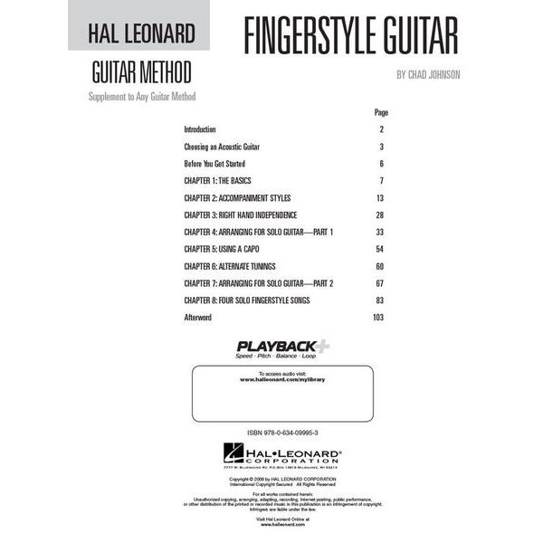 Hal Leonard Fingerstyle Guitar
