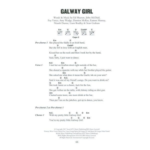 Hal Leonard Little Black Book Ed Sheeran