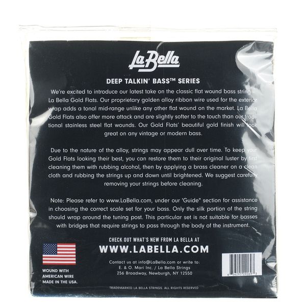 La Bella 760FGS-B DT'Bass Gold Flats