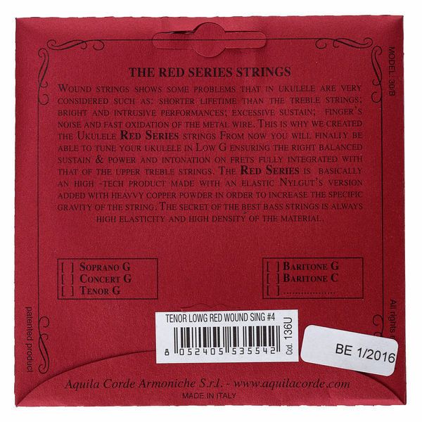 Aquila 136U Red Series Single String