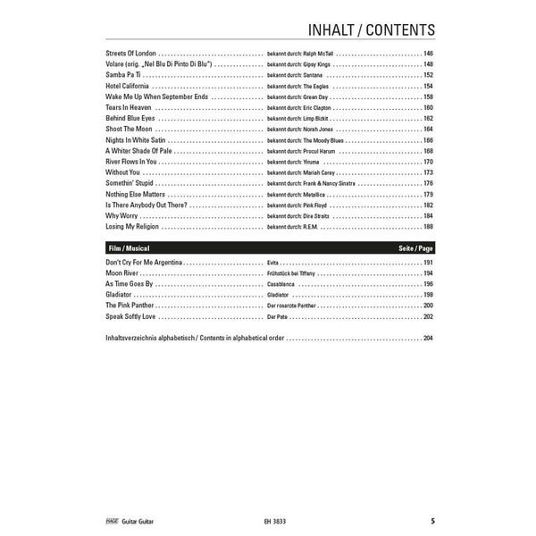 Hage Musikverlag Guitar Guitar