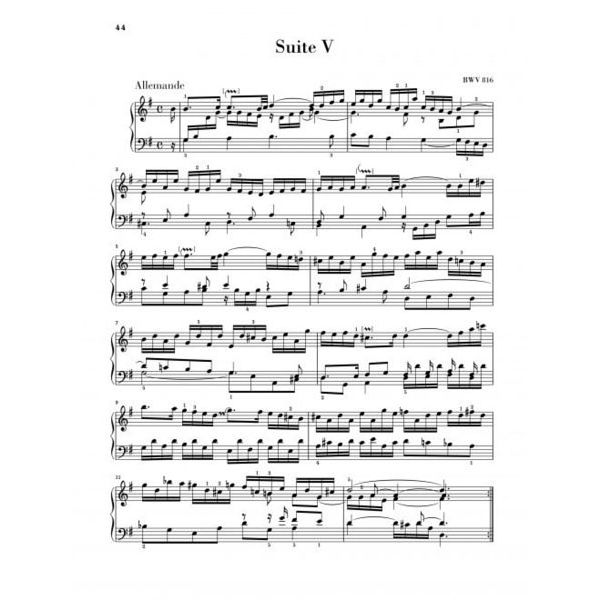 Henle Verlag Bach Französische Suiten