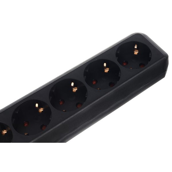 Brennenstuhl Eco-L 6 Way Split Sw 1,5m BK