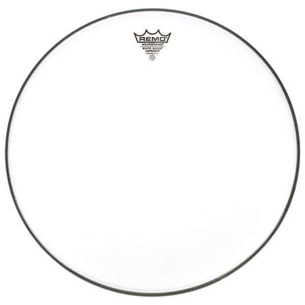 Remo 15" Emperor White Suede
