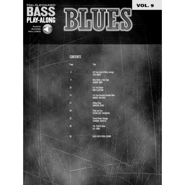 Hal Leonard Bass Play-Along Blues