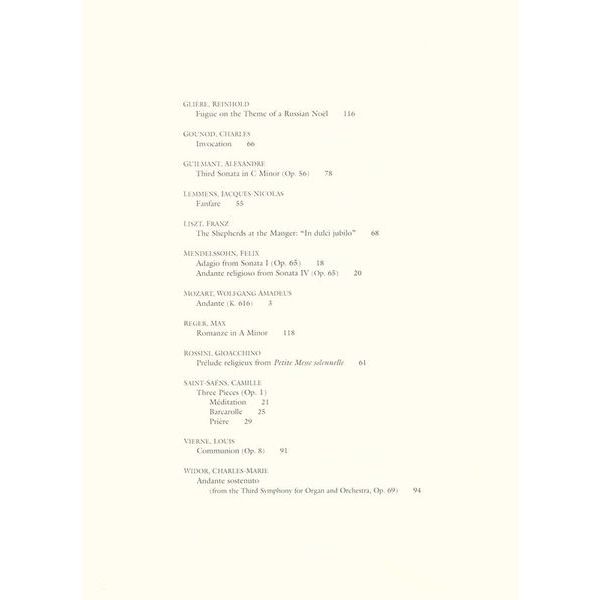 Dover Publications Organ Music for Manuals Only