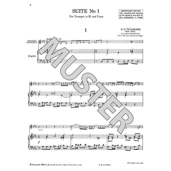 Boosey & Hawkes Telemann Suite No.1 Trumpet