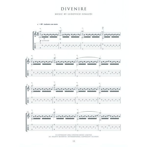 Wise Publications Einaudi The Guitar Collection