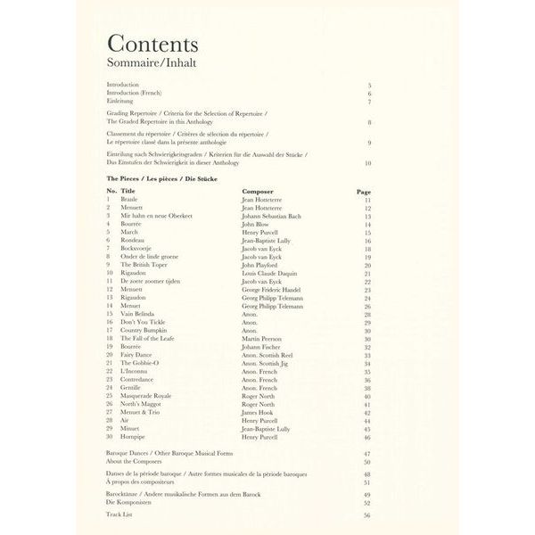 Schott Baroque Recorder Anthology 1