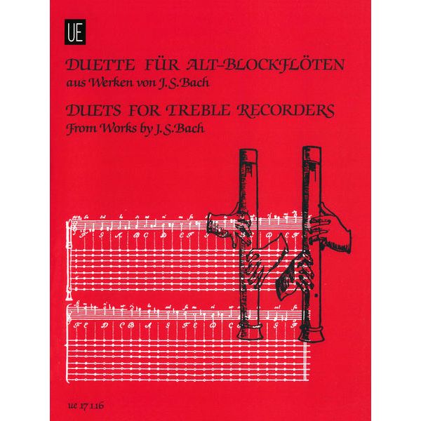 Universal Edition Bach Duette Altblockflöte