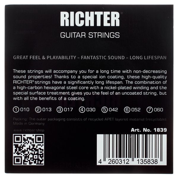 Richter Strings 10-60 Electric Guitar