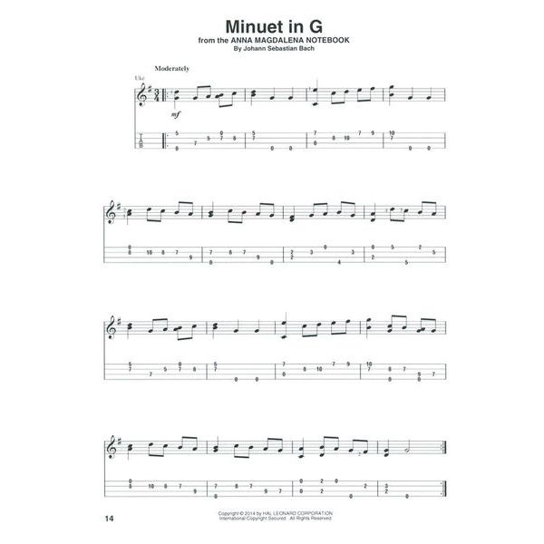 Hal Leonard J.S.Bach f Fingerstyle Ukulele