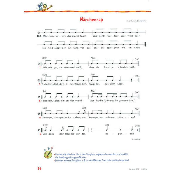 Helbling Verlag Sim Sala Sing Das Liederbuch D