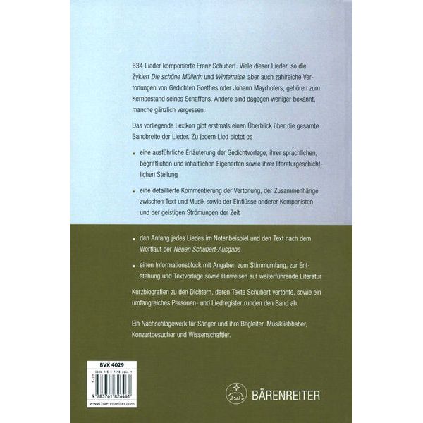 Brenreiter Schubert Lied Lexikon