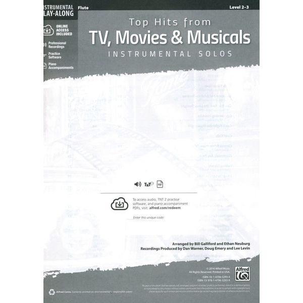 Alfred Music Publishing Top Hits from TV Flute