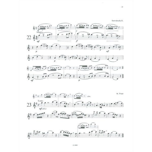 Editio Musica Budapest Ausgewhlte Etüden Flute 2