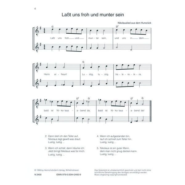 Heinrichshofen Verlag Fridolins Weihnachtsalbum