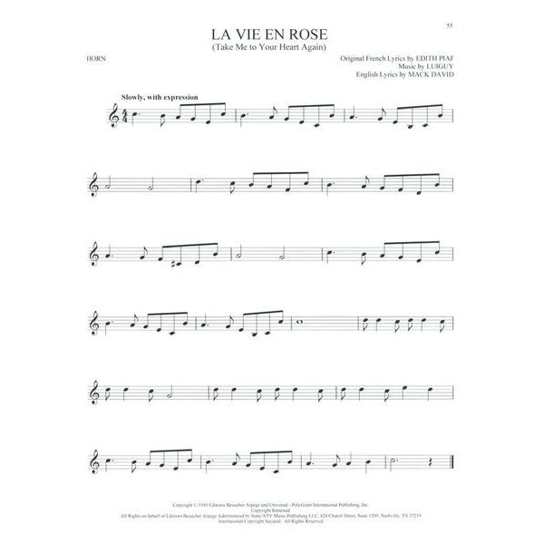 Hal Leonard 101 Beautiful Songs Horn