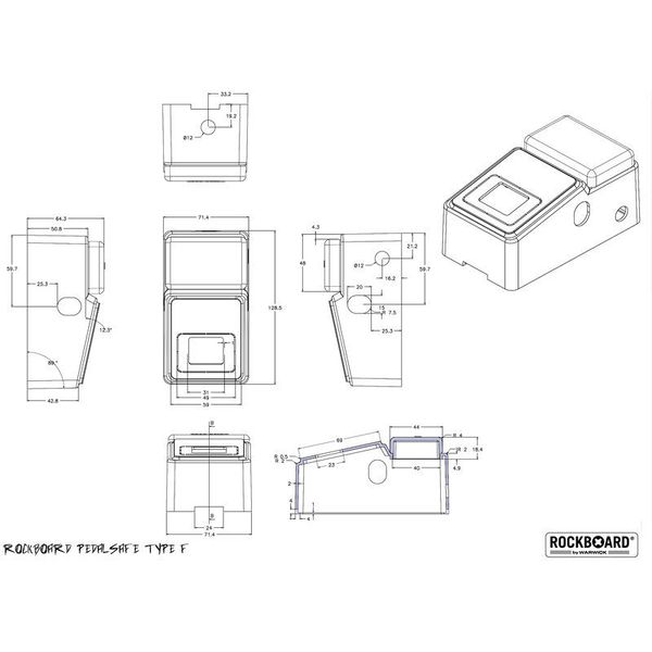 Rockboard Pedalsafe Type F universal