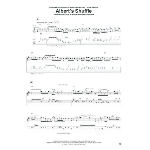 Hal Leonard Tab+ 25 Top Blues Songs