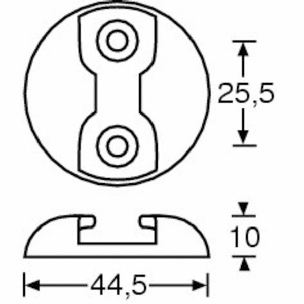 Adam Hall 5725B Flying Plate