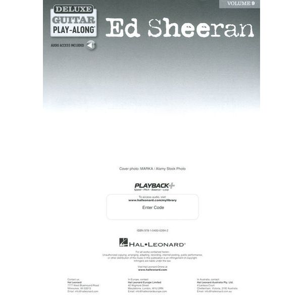 Hal Leonard Ed Sheeran Deluxe Guitar