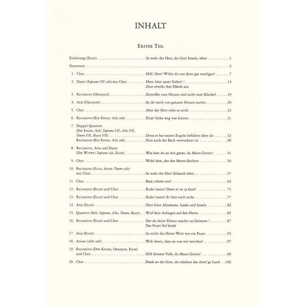 Edition Peters Mendelssohn Elias op.70