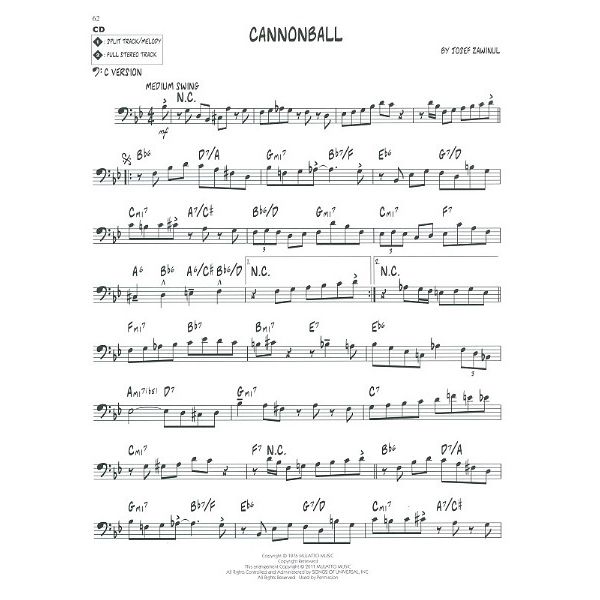 Hal Leonard Jazz Play-Along Cannonball