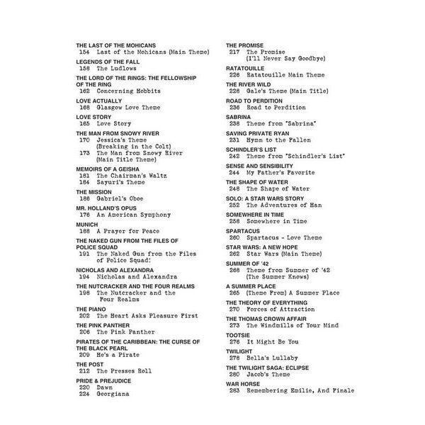 Hal Leonard Budgetbooks Movie Themes