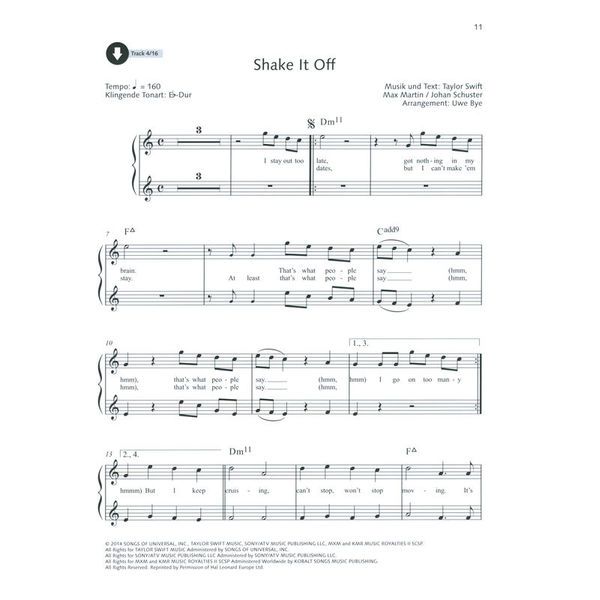 Schott Pop For Alto Saxophone 1