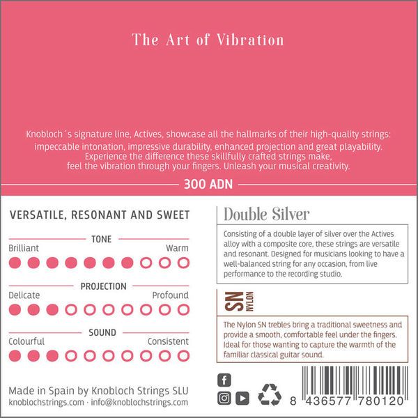 Knobloch Strings Double Silver Special Nylon300