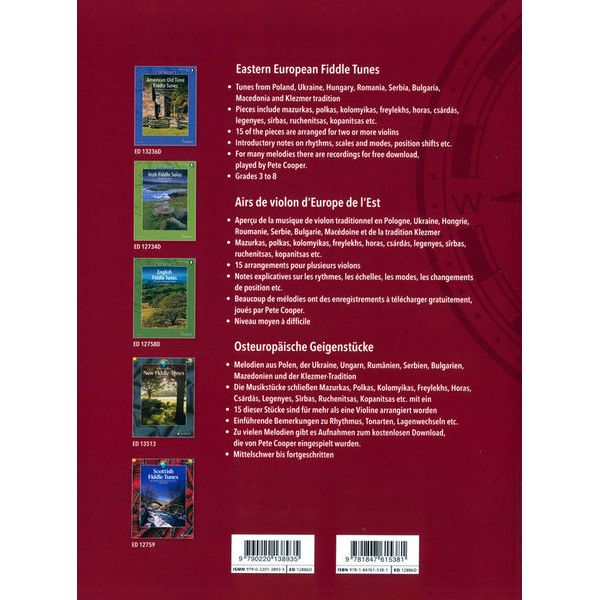 Schott Eastern European Fiddle Tunes