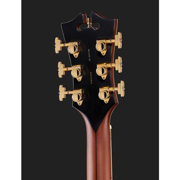 DAngelico Deluxe DC Satin Brown Burst