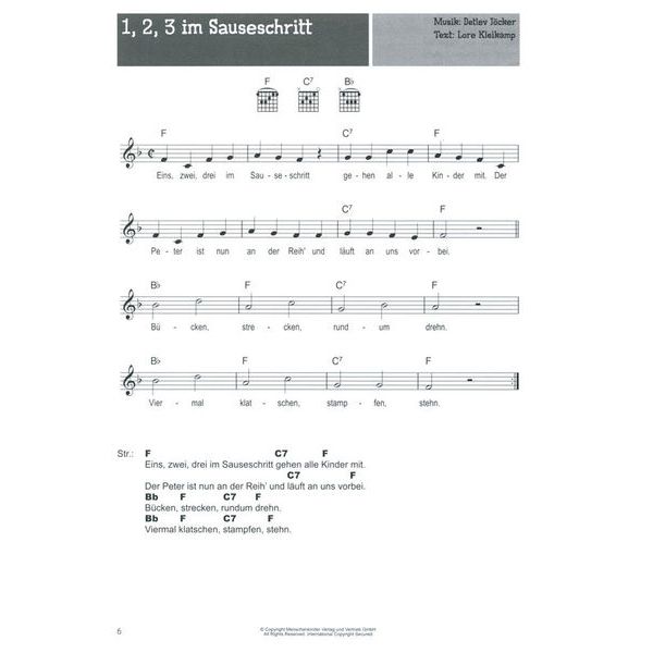 Bosworth 100 Kinderlieder für Gitarre