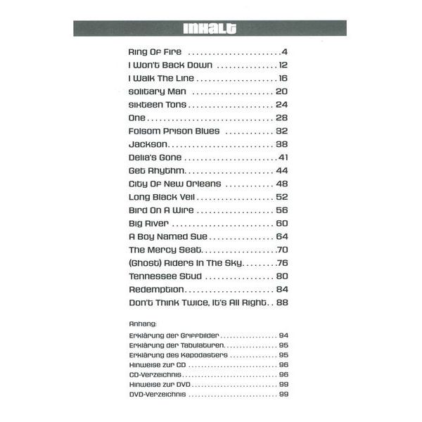 Bosworth Johnny Cash für Gitarre