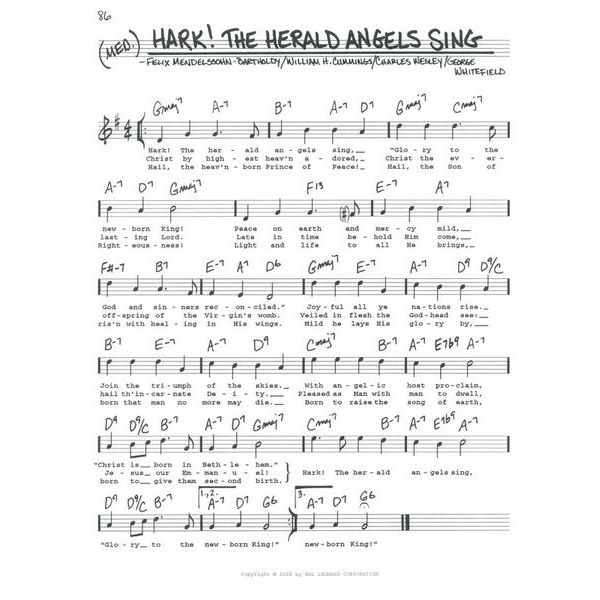 Hal Leonard The Real Christmas Book C