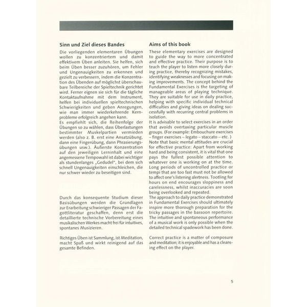 Schott Basisübungen für Fagott