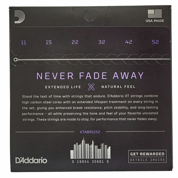 Daddario XTABR1152 Custom Light