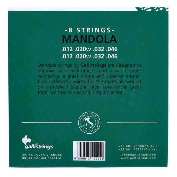 Galli Strings PHB100 CL Mandola Str. Light