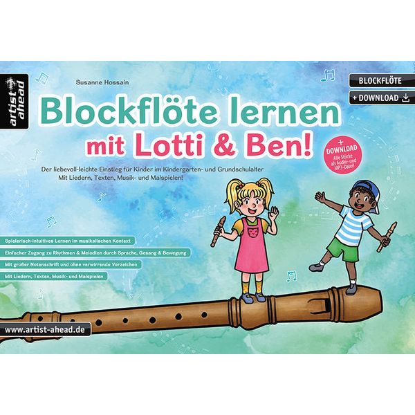 Artist Ahead Musikverlag Blockflöte lernen Lotti & Ben
