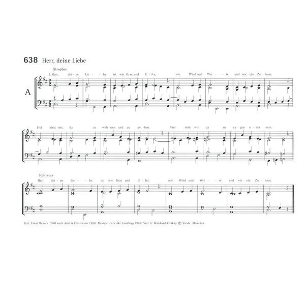 Strube Verlag Orgelbegleitbuch zum EG