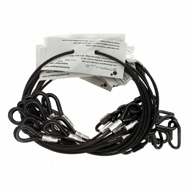 Stairville Safety Set 60cm/3mm Bk 10pcs