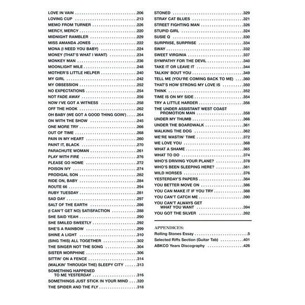 Alfred Music Publishing Rolling Stones Fake Book